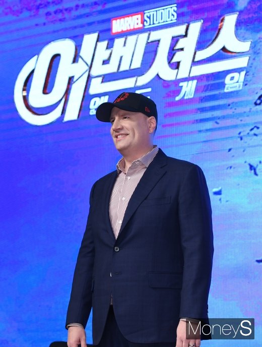 [머니S포토] 마블 수장 케빈 파이기, '어벤져스 : 엔드게임' 내한 프레스 컨퍼런스 참석