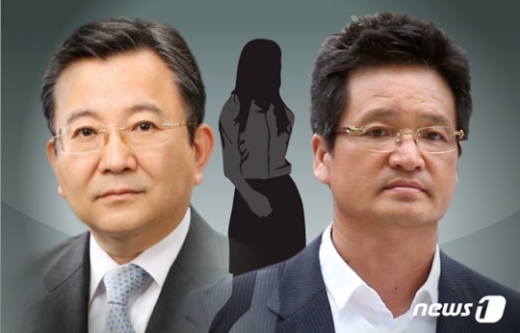 김학의 전 법무부 차관, 건설업자 윤중천 씨. /사진=뉴스1