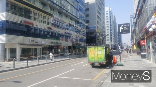유동인구가 적은 마곡지구의 상권. /사진=김창성 기자