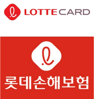 롯데카드와 롯데손해보험 로고. /사진=각 사 제공