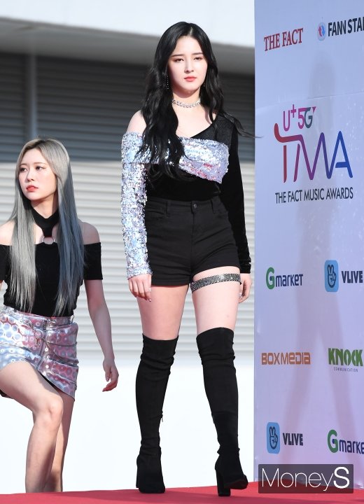 [머니S포토] 모모랜드 낸시, 롱부츠로 살린 각선미(더팩트뮤직어워즈)