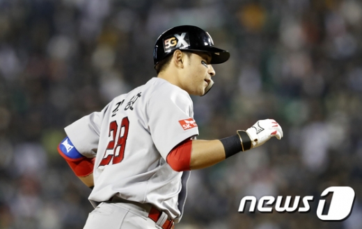 지난 22일 경기도 광명시 광명IC 인근에서 면허 정지 수준의 음주운전으로 사고를 낸 SK 와이번스의 강승호. /사진=뉴스1