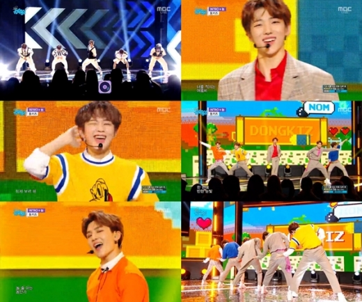 신인 보이그룹 '동키즈'가 쇼!음악중심에서 무대를 꾸몄다. /사진=MBC