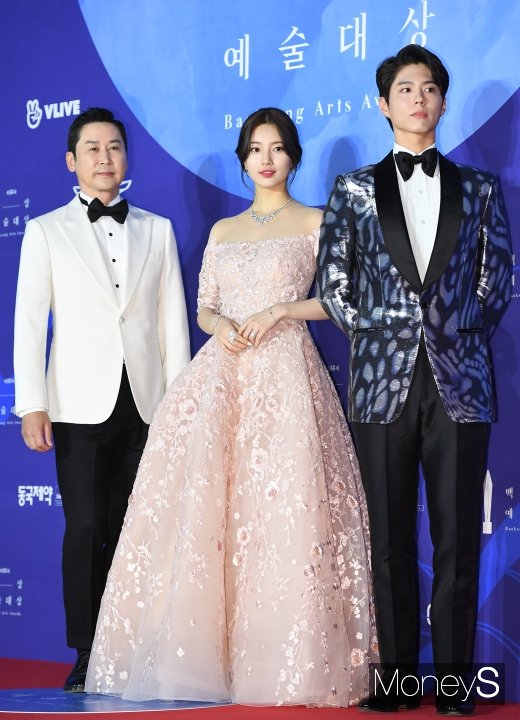 [머니S포토] 신동엽·수지·박보검 '백상예술대상 MC들'