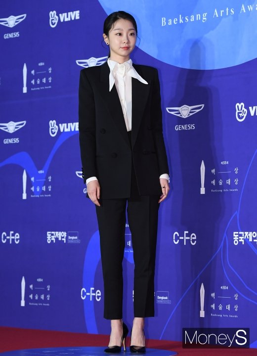 [머니S포토] 김다미, 레드카펫에서 더 돋보이는 슈트 패션