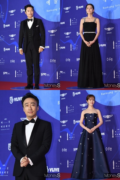 2019 백상예술대상. 왼쪽부터 시계방향으로 이병헌. 염정아. 한지민. 이성민. /사진=장동규 기자