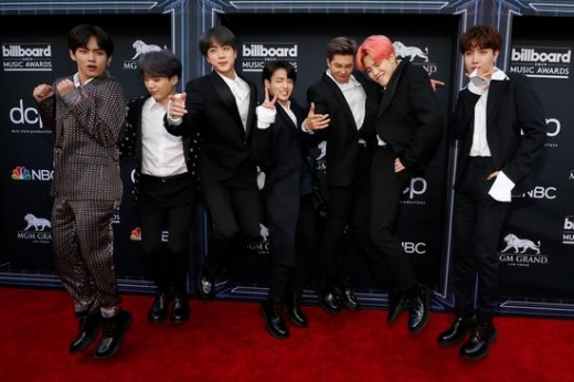 2019 빌보드 뮤직 어워드에 참석한 방탄소년단. /사진=로이터
