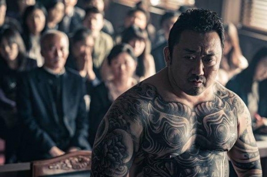 '악인전' 마동석, 온몸에 도깨비 문신 '시선압도'