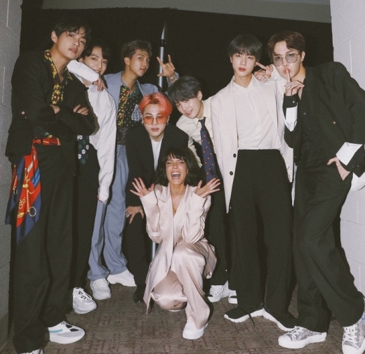 방탄소년단 빌보드. 할시. /사진=할시 SNS
