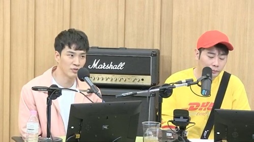 개그맨 겸 배우 김기리(좌)와 UV  뮤지. /사진=SBS 파워FM ‘두시탈출 컬투쇼’ 보이는 라디오 캡처