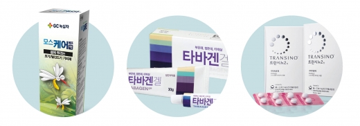 (왼쪽부터)모스케어에프, 타바겐겔, 트란시노2. /사진제공=각 사