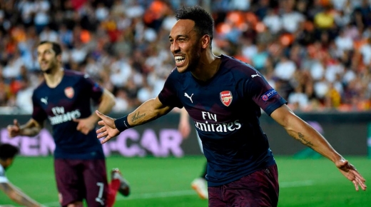 UEFA 유로파리그. 아스날 발렌시아. 사진은 피에르 오바메양. /사진=아스날 홈페이지