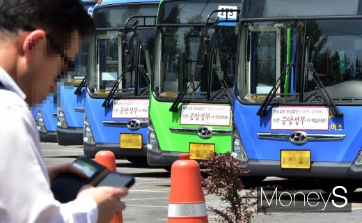 [머니S포토] 버스 파업 앞두고 전국 시끌시끌