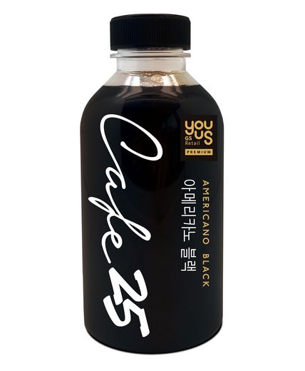 원두커피 카페25의 브랜드 확장, 대용량 페트 커피 유어스카페25블랙500ml 2종 PB 출시