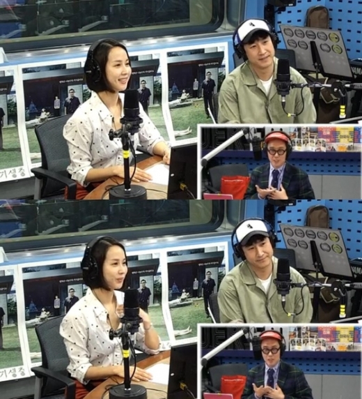 배우 조여정과 이선균. /SBS 보이는 라디오 '김영철의 파워FM' 화면 캡처