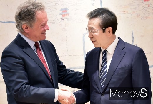 [머니S포토] 박원순 시장, WFP 사무총장과 대북식량 지원논의