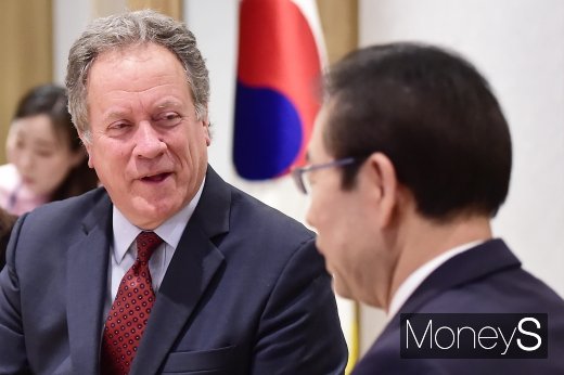 [머니S포토] 대북 식량지원 논의하는 WFP 사무총장