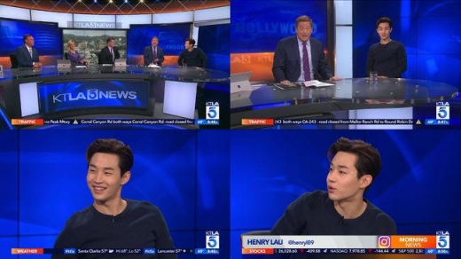헨리, 영화 '어도그니 저스' 프로모션 차 할리우드 입성