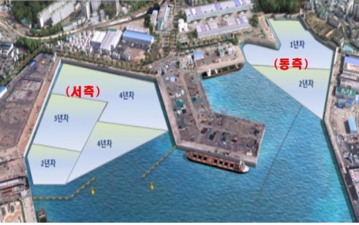 감천항 오염퇴적물 정화사업 위치도./사진제공=부산해수청