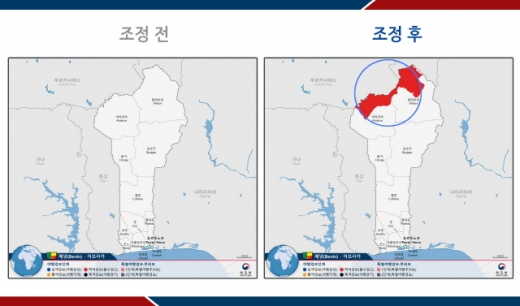 서아프리카 베냉의 여행경보가 조정됐다. /사진=외교부 해외안전여행 사이트 캡처