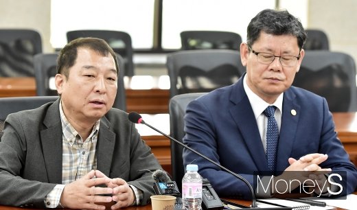 [머니S포토] 대북 식량지원 방안 제시하는 박창일 평화 3000 운영위원장