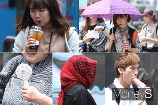 [머니S포토] 이른 더위를 피하는 방법