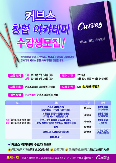 커브스 “피트니스 성공창업, 지름길을 찾아라!”