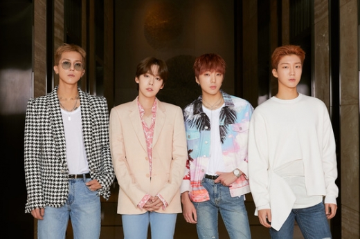 위너. (왼쪽부터) 송민호, 김진우, 강승윤, 이승훈. /사진=YG 제공