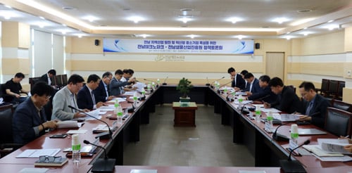 전남TP와 전남생물산업진흥원의 정책토론회 모습/사진제공=전남TP