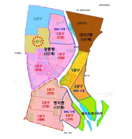에코델타시티 공사계획 현황도./사진제공=에코델타시티