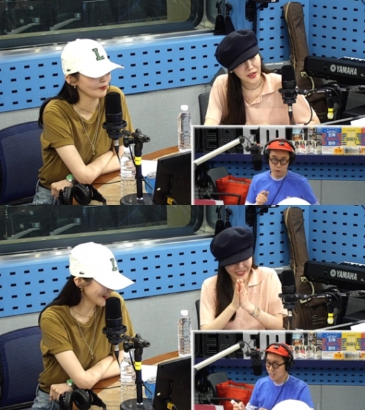 다비치 강민경 이해리. /사진=SBS 파워FM 보이는 라디오 방송화면 캡처