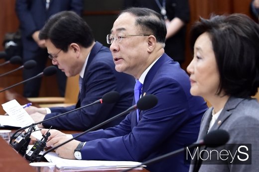 [머니S포토] 홍남기, 