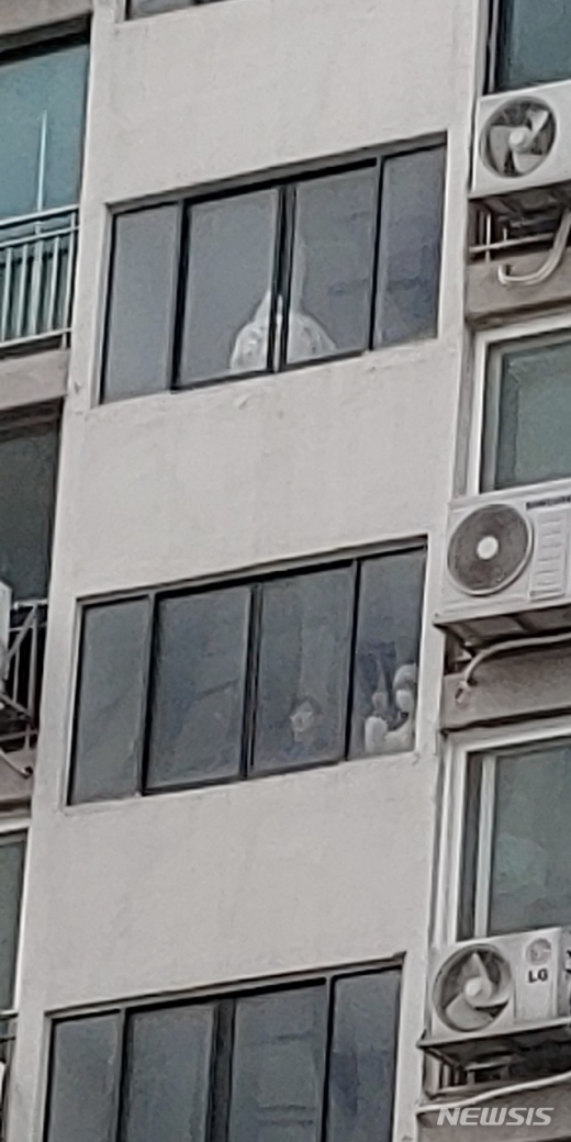 의정부 일가족 사건 경찰 현장 감식 모습. /사진=뉴시스