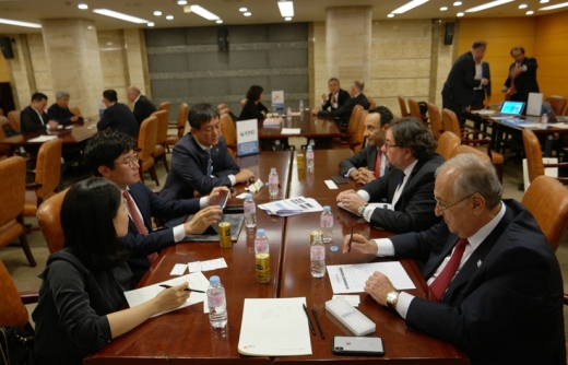 한국 건설업계와 유럽·남미 건설업체간 B2B 미팅. /사진=대한건설협회