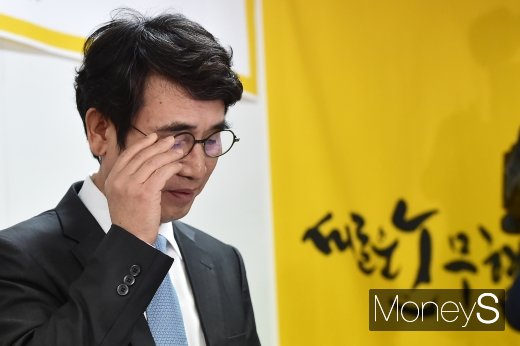 유시민 이사장이 지난달 23일 서울 마포구 신수로 사람사는세상 노무현재단에서 고(故) 노무현 대통령 서거 10주기 관련 기자간담회를 갖고 있다. /사진=임한별 기자