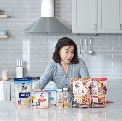롯데제과 퀘이커, 광고모델로 탤런트 최화정 발탁
