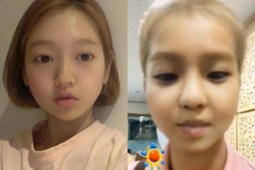 '애기얼굴 어플' 스냅챗  촬영 사진. 사진은 배우 박신혜(왼쪽)와 위너 송민호. /사진=인스타그램 