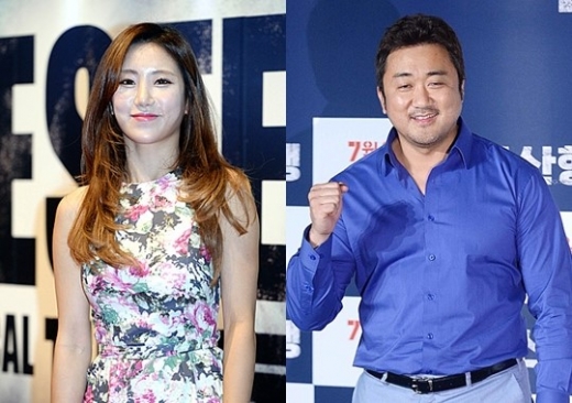 예정화(왼쪽)와 마동석/사진=뉴시스