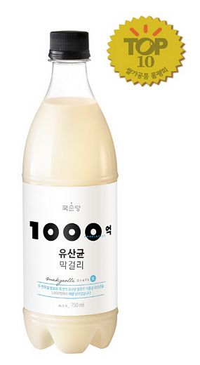 국순당, ‘1000억 유산균 막걸리’ 2019 쌀가공품 품평회에서 장관상 수상.