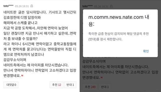 효린 학폭 피해주장 A씨의 댓글. /사진=온라인 커뮤니티