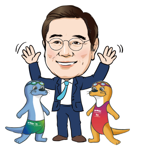 이용섭 광주시장, 세계수영대회 홍보 위해 중국 방문