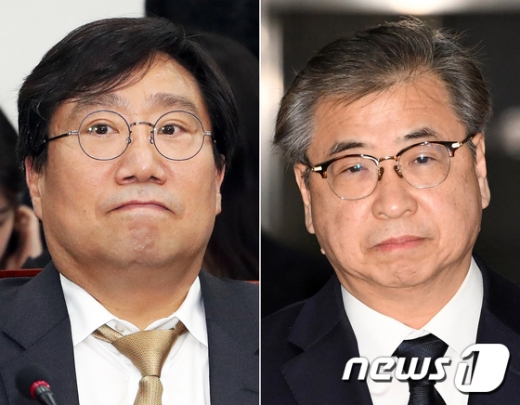 문재인 대통령의 최측근인 양정철 민주연구원장(왼쪽)이 최근 서훈 국가정보원장과 회동을 한 것으로 27일 뒤늦게 알려졌다. /사진=뉴스1