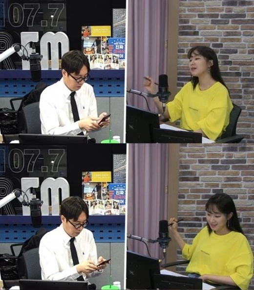 DJ 김영철과 주시은 SBS 아나운서. /사진=SBS 파워FM '김영철의 파워FM' 화면 캡처