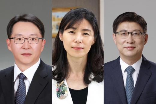 김현준 국세청장, 김외숙 청와대 인사수석, 김형연 법제처장(왼쪽부터). /사진=청와대 제공
