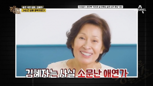 김혜자 금연. /사진=채널A '풍문으로 들었쇼' 방송 캡처