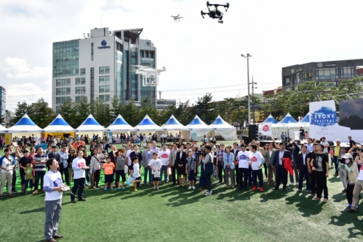 수원 드론페스티벌 장면. / 사젠제공=수원시