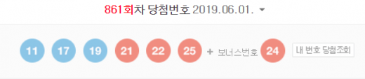 로또당첨번호./사진=네이버 캡처