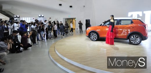 [머니S포토] '2019 베리 뉴 티볼리' 미디어 발표회에 뜬 문가비