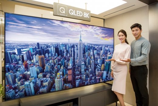 삼성전자 2019년형 QLED 8K TV. /사진제공=삼성전자