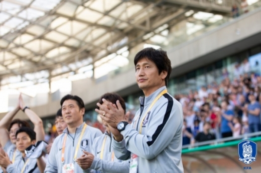 u20 한일전 승리.사진은 정정용 감독. /사진=대한축구협회 제공